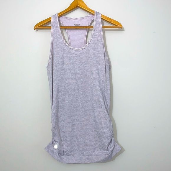 Athleta Tops - Like new! Athleta Textured Scrunched Sides Racerback Tank Top